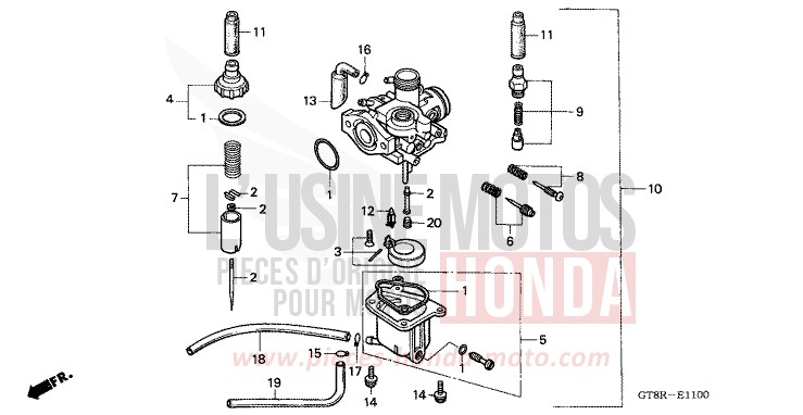 CARBURETOR for Wallaroo FIESTA VIOLET (RP130) from 1994