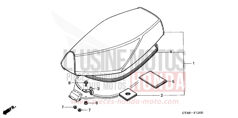 SEAT for Wallaroo FIESTA VIOLET (RP130) from 1994