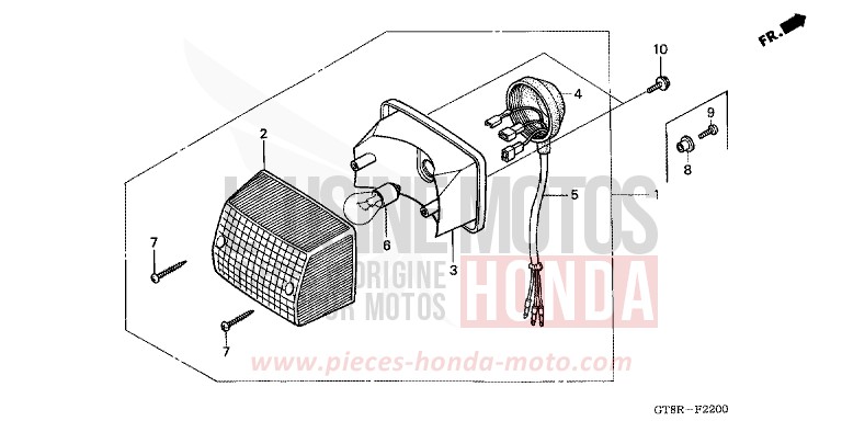 TAILLIGHT for Wallaroo FLASH RED (R119) from 1994