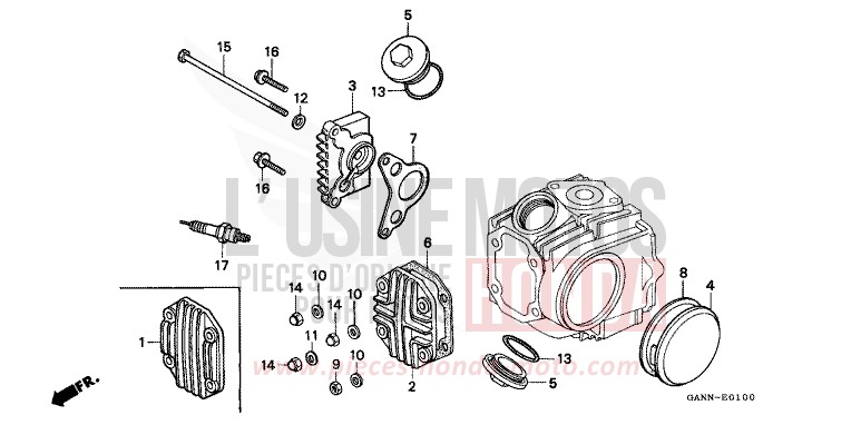 CYLINDER HEAD COVER for DAX CANDY RUBY RED (R4) from 1994