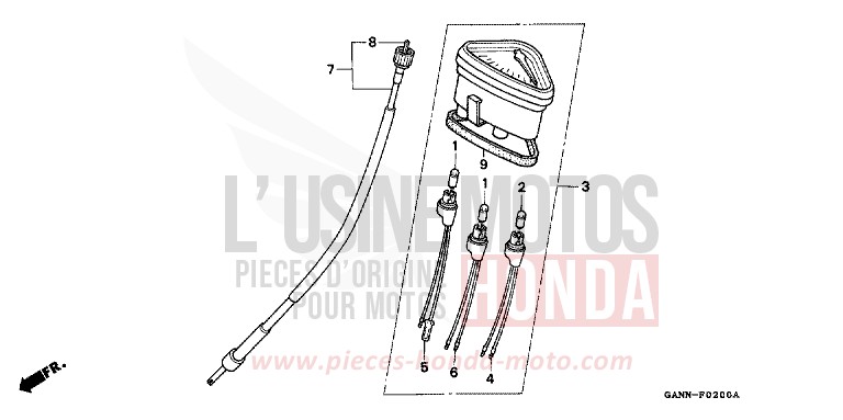 SPEEDOMETER for DAX CANDY SAPPHIRE BLUE (PB3) from 1994