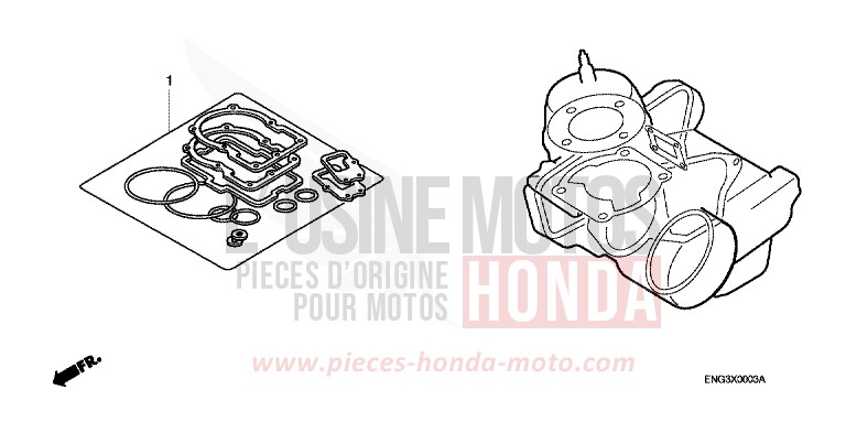 GASKET KIT for CR250R EXTREME RED (R292) from 2004