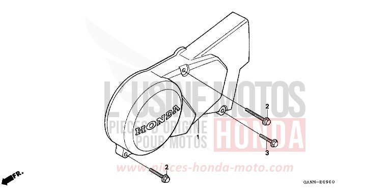 LEFT CRANKCASE COVER for DAX CANDY RUBY RED (R4) from 1992