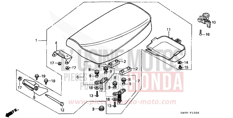 SEAT for DAX CANDY RUBY RED (R4) from 1992