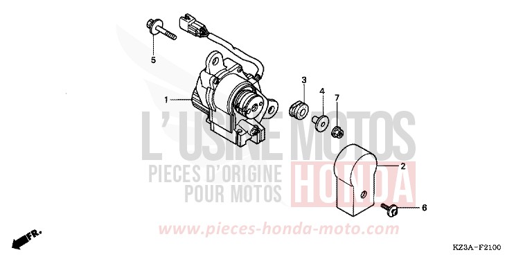 MOTORE SERVO per CR250R EXTREME RED (R292) del 2004