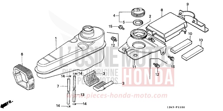 FUEL TANK for DAX CANDY SAPPHIRE BLUE (PB3) from 1982