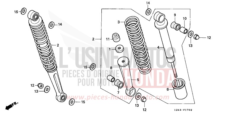 REAR CUSHION (ST70L) for DAX CANDY SAPPHIRE BLUE (PB3) from 1990