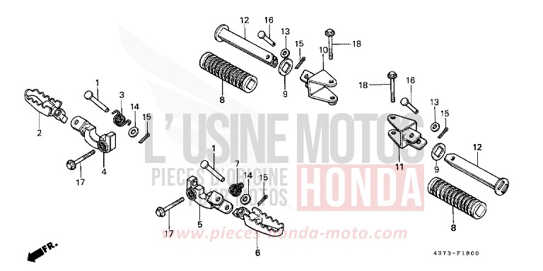 STEP for XL125S CORTINA WHITE (NH111) from 1980