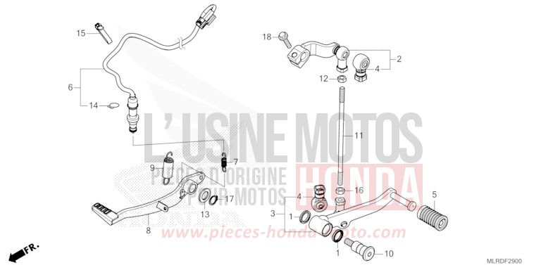 PEDAL for NX500 PEARL HORIZON WHITE (NHB61) from 2025