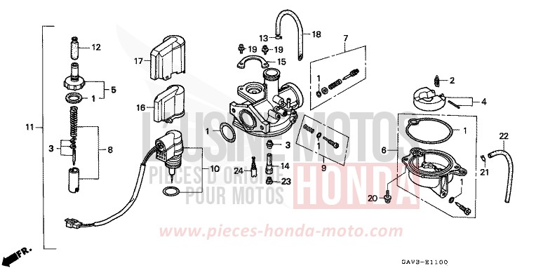CARBURETOR for BALI PEARL SIERRA GREEN (G156) from 1995