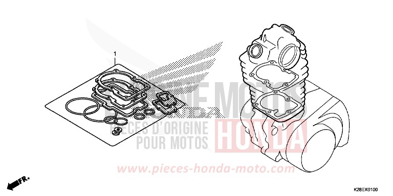 GASKET KIT A for CRF125FB EXTREME RED (R292) from 2024
