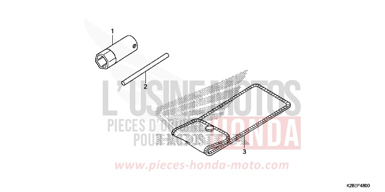 TOOL for CRF125FB EXTREME RED (R292) from 2024