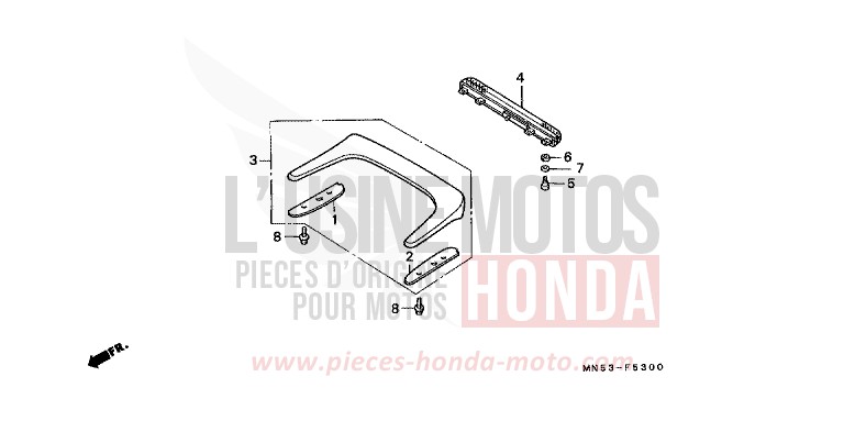 HIGH-MOUNT STOP LIGHT for Goldwing BLACK-Z (NH1ZD) from 1992