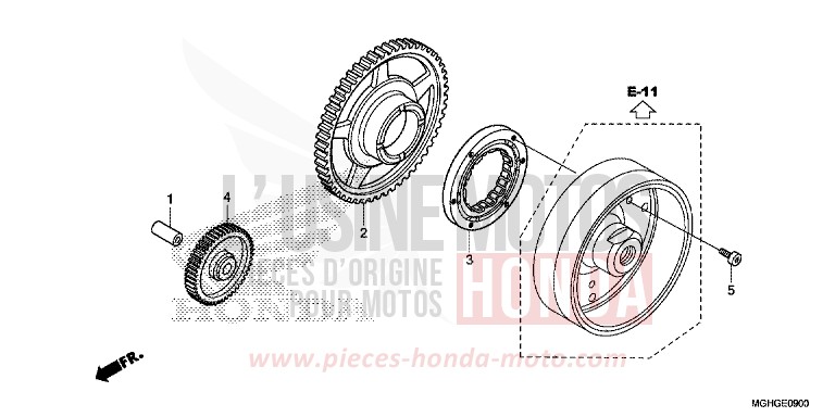 STARTING CLUTCH for VFR1200X CANDY PROMINENCE RED (R342B) from 2016