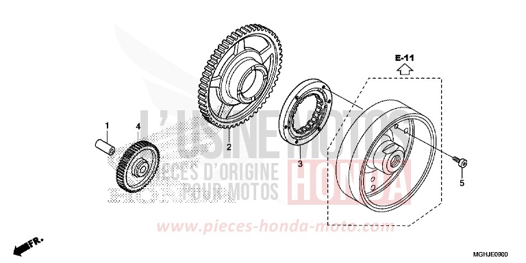 STARTING CLUTCH for VFR1200X CANDY PROMINENCE RED (R342B) from 2018