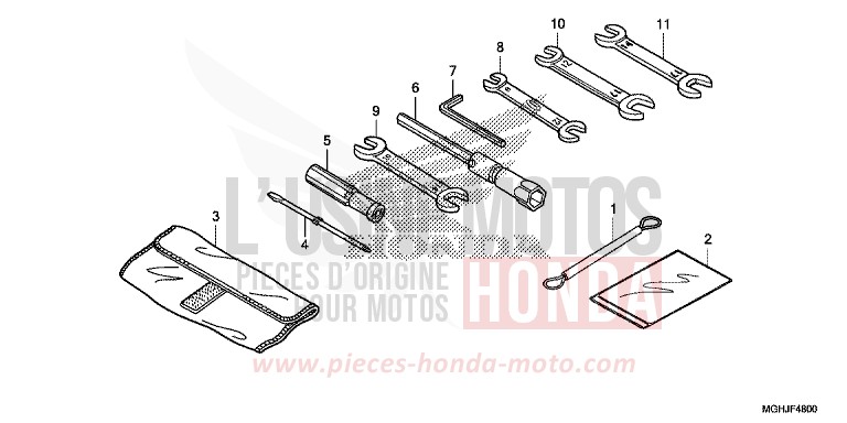 TOOL for VFR1200X CANDY PROMINENCE RED (R342B) from 2018