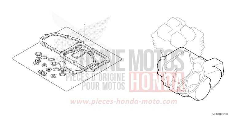GASKET KIT B for NX500 MAT GUNPOWDER BLACK METALLIC (NH436) from 2026