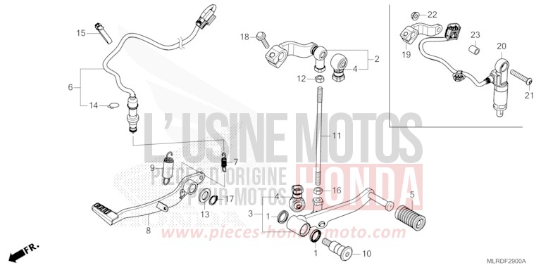 PEDAL for NX500 MAT GUNPOWDER BLACK METALLIC (NH436) from 2026