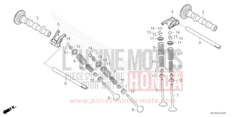 CAMSHAFT/VALVE for NX500 GRAPHITE BLACK (NHB01) from 2026