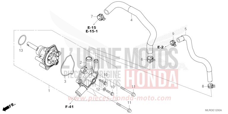 WATER PUMP for NX500 GRAPHITE BLACK (NHB01) from 2026