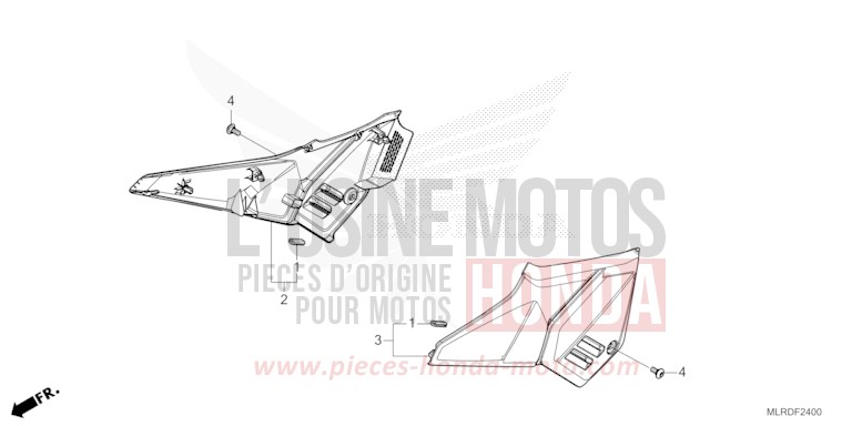 SIDE COVER for NX500 GRAPHITE BLACK (NHB01) from 2026