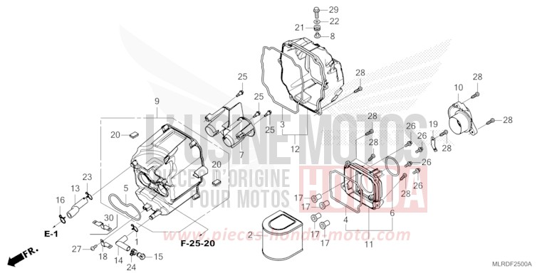 AIR CLEANER for NX500 GRAPHITE BLACK (NHB01) from 2026
