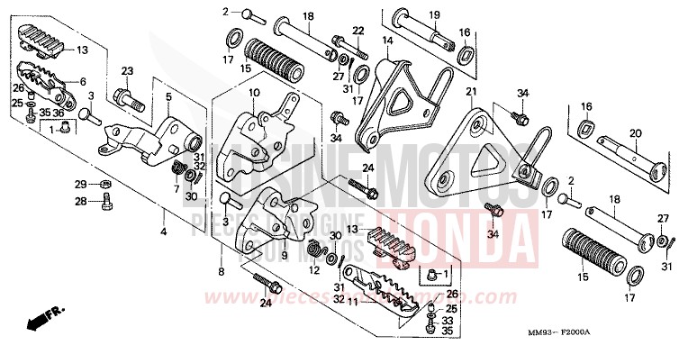 STEP for TRANSALP GRAND GREEN METALLIC (G137G) from 1991