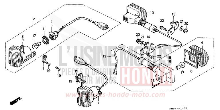 WINKER for TRANSALP PR131E (PR131E) from 1992