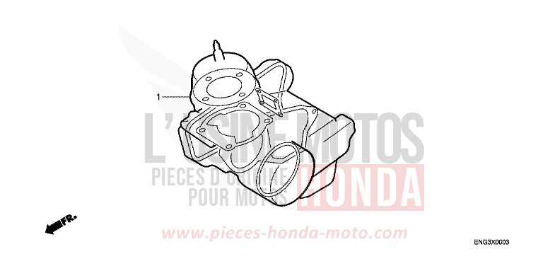 GASKET KIT for CR125R NEUCLEAR RED (R177) from 1991