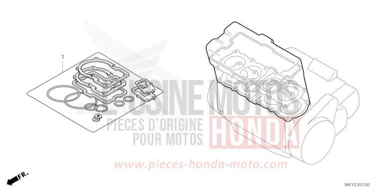 GASKET KIT A for CB650R CANDY CHROMOSPHERE RED (R381) from 2024