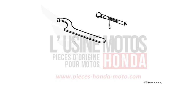 TOOLS for CR250R NEUCLEAR RED (R177) from 1998