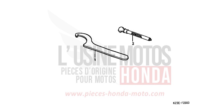 ATTREZZI per CR250R EXPLOSION RED (R254) del 2000