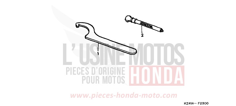 TOOLS for CR125R NEUCLEAR RED (R177) from 1999