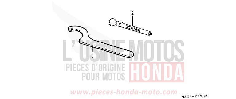 ATTREZZI per CR500R EXPLOSION RED (R254) del 2001