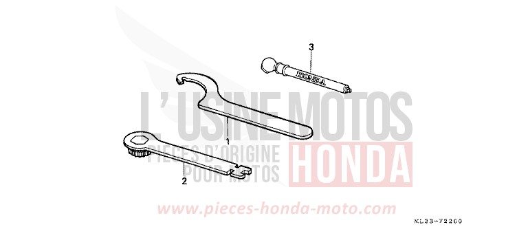 TOOLS for CR500R NEUCLEAR RED (R177) from 1997