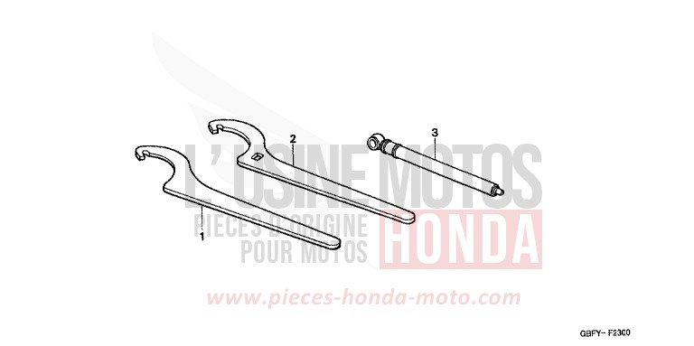 TOOLS for CR80R EXPLOSION RED (R254) from 2002