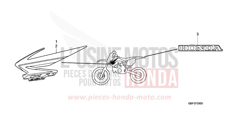 MARK for CR85RB EXTREME RED (R292) from 2007