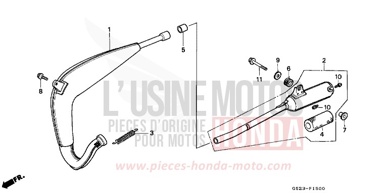 EXPANSION CHAMBER for CR80R NEUCLEAR RED (R177R) from 1991