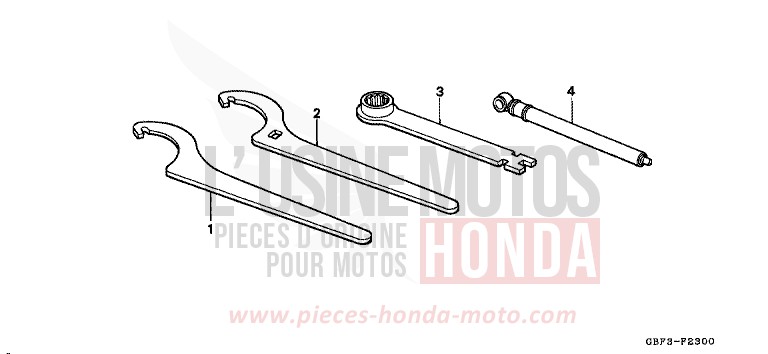 ATTREZZI per CR80R NEUCLEAR RED (R177) del 1997