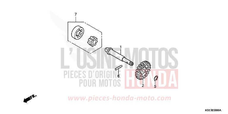 OIL PUMP for CRF150R EXTREME RED (R292) from 2008