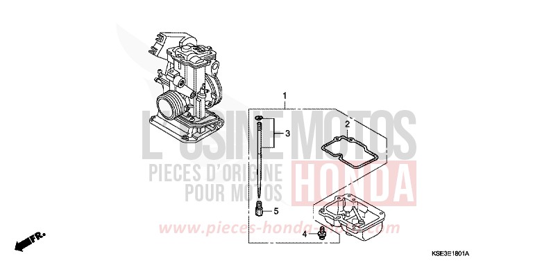 CARBURETOR O.P. KIT for CRF150R EXTREME RED (R292) from 2008