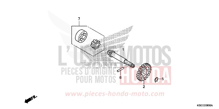 OIL PUMP for CRF150R EXTREME RED (R292) from 2013