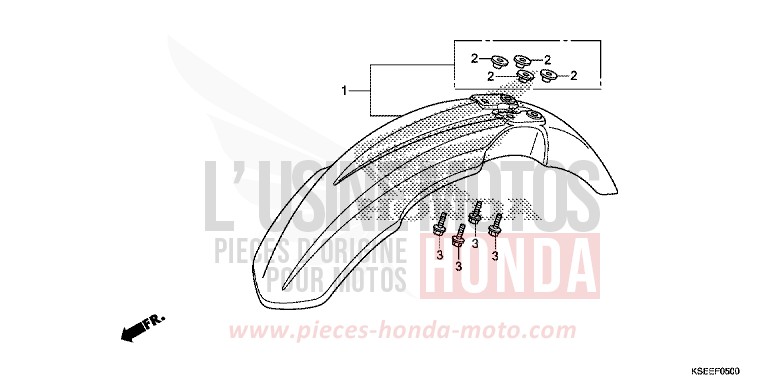 FRONT FENDER for CRF150R EXTREME RED (R292) from 2013
