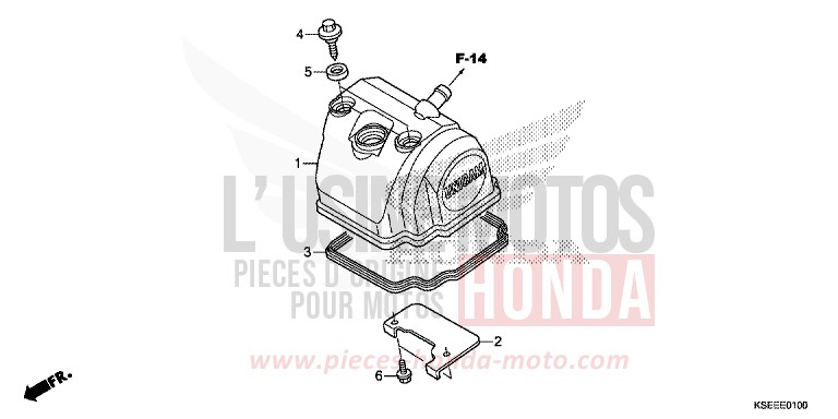 COPERCHIO TESTATA per CRF150R EXTREME RED (R292) del 2014