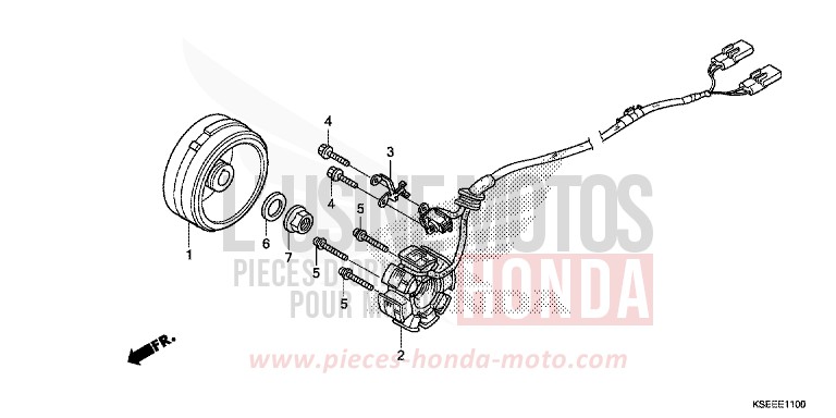 GENERATOR for CRF150R EXTREME RED (R292) from 2014