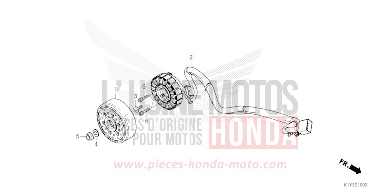 A.C.G. STARTER for WW125 MAT COSMO SILVER METALLIC (NHC35) from 2021