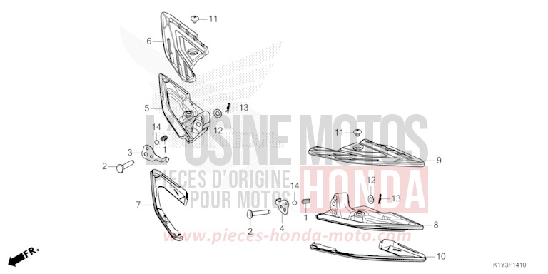 PILLION STEP for WW125 MAT COSMO SILVER METALLIC (NHC35) from 2021