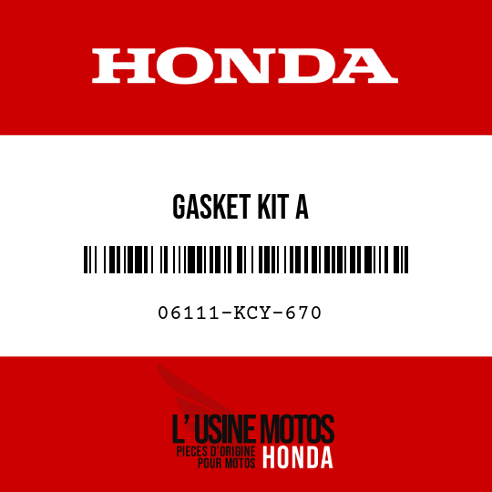 image de 06111-KCY-670 GASKET KIT A