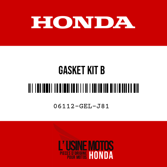 image de 06112-GEL-J81 GASKET KIT B