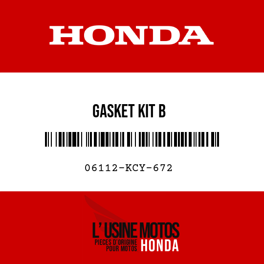 image de 06112-KCY-672 GASKET KIT B